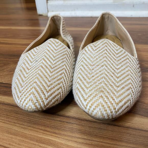 BIRDIES Heron Chai Chevron Woven Flats Cushioned Comfort Bridal Size 10 - Picture 9 of 10